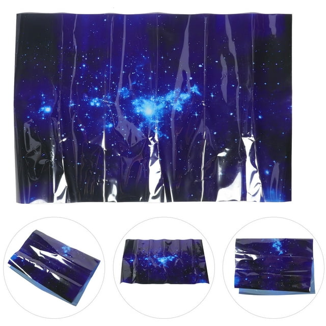 OULII Self Adhesive Aquarium Wall Sticker Space Pattern for Walls Doors and Fish Tanks