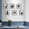 thumbnail image 3 of 6pcs Home Decor Canvas Painting Wall Art Print Bathroom Wash Hanging Painting Artwork 7.9x9.8in, 3 of 8