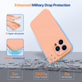 thumbnail image 4 of Designed for  14 Pro Max Case  with 2 Pack Screen Protectors [Upgraded Enhanced Camera Protection] Shockproof Liquid Silicone Case with Microfiber Lining 6.7 inch(Chocolate), 4 of 16