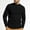 Black, variant on JOANKDMI Crewneck Pullover Sweaters for Men Long Sleeve Knit Tops with Textured Plaid Pattern Casual Slim Fit Warm Jumper Fall Winter Wear