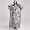 thumbnail image 5 of Wearable Blanket Hoodie Sweater ,Extra Large Wearable Fleece Blanket Hoodie for Women and Men Extremely Fluffy, Warm, Cozy, Plush Hoodie Blanket, 5 of 7