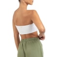 thumbnail image 5 of Coduop Women's Strapless Tube Tops Twist Knot Front Wrap Chest Bandeau Camisole Basic Tank Tops, 5 of 6