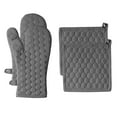 thumbnail image 1 of Fabstyles Fouta Cotton Oven Mitt & Pot Holder Set of 4, 1 of 3