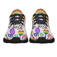 thumbnail image 5 of Human Kind Be Both LGBT Pride Shoes Sneakers Black Size 3.5, 5 of 7