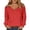 Red, variant on LNZGNM Sweaters for Women Long Sleeve V-neck Ribbed Oversized Lightweight Cozy with Stretch Sweater Fall Outing Comfort,Red(XL)