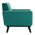 thumbnail image 5 of Modway Engage Channel Tufted Performance Velvet Armchair in Teal, 5 of 7