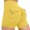 Yellow, variant on Shorts for Women Trendy Summer 2025 Fashion Solid Pant Leggings Pants Slim Sport Pants Loose High Waisted Short S-XL