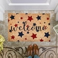 thumbnail image 5 of Door Mat Independence Day USA Stars Door Mats Front Doormats with Non Slip Backing 4th of July Patriotic Door Mat Memorial Day Easy to Clean Entry Mat for Front Porch Deals of the Day Sale 16x24 In, 5 of 9