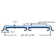 thumbnail image 2 of ARC GB1940-WH Heavy Duty 36" Grab Bar, Available in Various Colors, 2 of 2