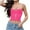 Hot Pink, variant on Women's Push Up Bra Clubwear Party Chain Corset Bustier Crop Top Bralet with Detachable Strap Red L