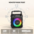 thumbnail image 2 of Altavoz Bluetooth portátil Karaoke Machine OIZEGO, 2 micrófonos, 2 of 8