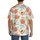 thumbnail image 3 of Fotbe Peach Camisa Estampada de Manga Corta para Hombre, Casual de Verano, Estilo Playero, Sin Arrugas-Medium, 3 of 5