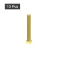 thumbnail image 3 of Unique Bargains Brass Hex Bolts, M6x45mm 10 Pack Fully Thread Grade 4.8 Machine Screws, 3 of 4