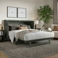 thumbnail image 3 of AFI Santa Fe Queen Wood Murphy Bed Chest with 6" Mattress and Charger, Grey, 3 of 19