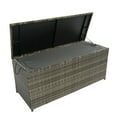 thumbnail image 3 of Large Rattan Garden Storage / Water-Resistant Storage for Poolside and Yard, 3 of 6