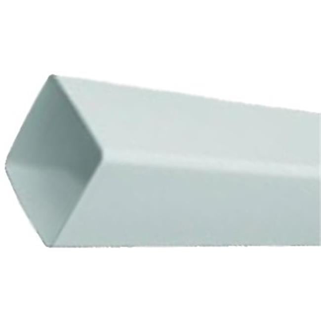 2.5 x 5 in. & 10 ft. RW200 Vinyl Downspout, White Pack of 10