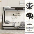 thumbnail image 6 of Twin XL over Queen Metal Bunk Bed with Twin Trundle, Heavy Duty Frame, Black, 6 of 8