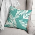 thumbnail image 3 of Creative Products Nature Palm Teal 18x18 Spun Poly Pillow, 3 of 3