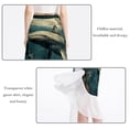 thumbnail image 2 of Whale Chic Chiffon Summer Dress: Beach Skirt with Polyester Straps, 2 of 6