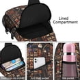 thumbnail image 4 of Durable Sling Bag for Book Lovers - Anti-Theft Crossbody Backpack with Spacious Bookshelf Design, Born to Read Print - Perfect for Hiking, Traveling & Daily Commuting, 4 of 4