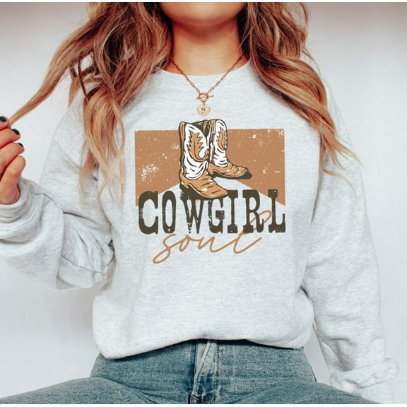 COWGIRL SOUL Graphic Unisex Fleece Pullover