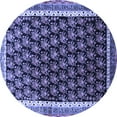 thumbnail image 1 of Ahgly Company Indoor Round Persian Blue Traditional Area Rugs, 8' Round, 1 of 4