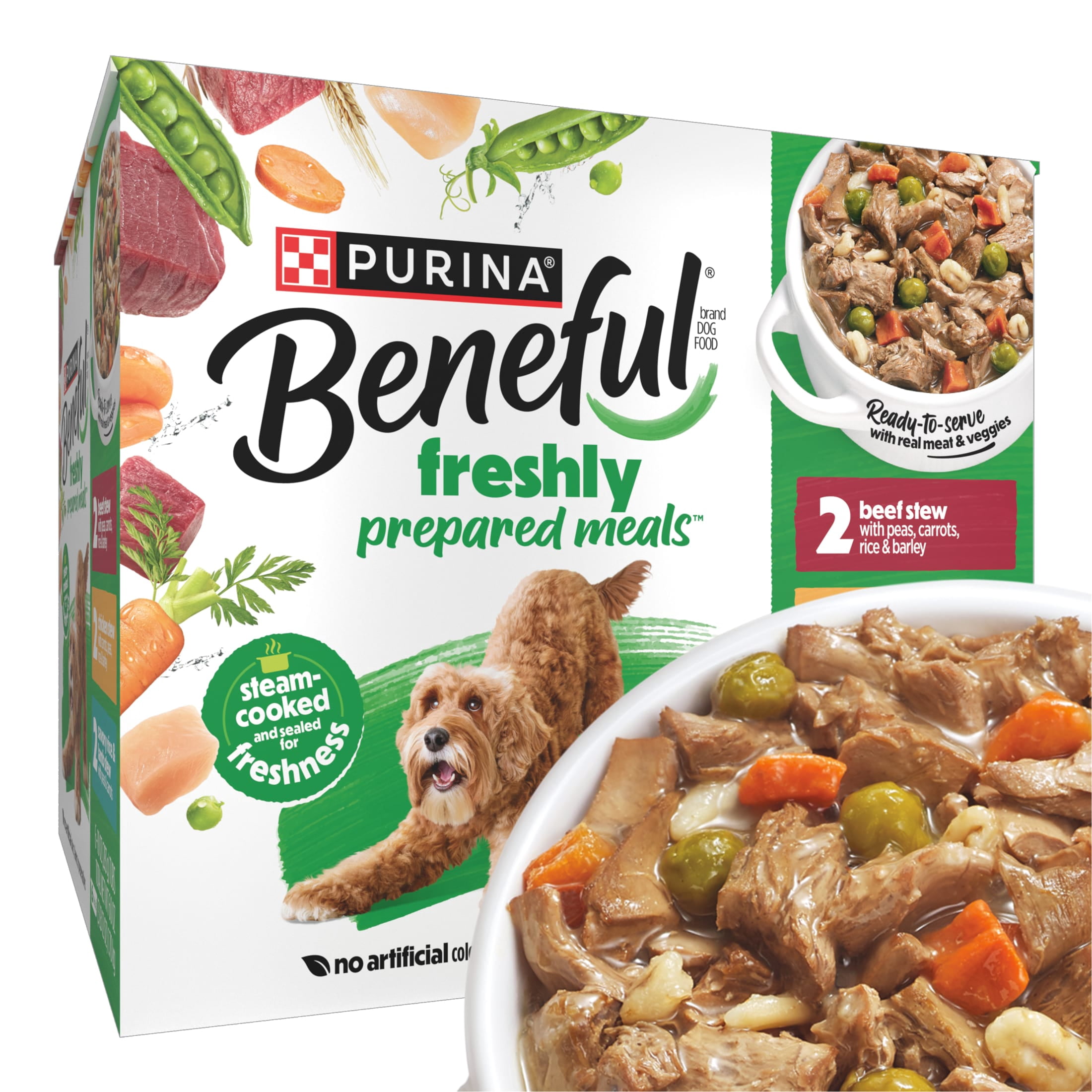 Purina Beneful Dog Food Freshly Prepared Meals Variety packWet Dog Food with Gravy, 10 oz.