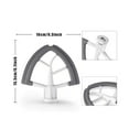 thumbnail image 3 of Flex Edge Beater for Kitchenaid,Kitchen Aid Mixer Accessory,Kitchen Aid Attachments for Mixer,Fits Tilt-Head Stand Mixer Bowls for 4.5-5 Quart Bowls,Beater with Silicone Edges,Gray, 3 of 7