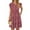 Red Floral, variant on Fantaslook Women Summer Dresses V Neck Ruffle Sleeve Casual Flowy Sundresses Button Floral Midi Dress with Pockets