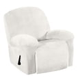 thumbnail image 3 of veasfak Elastic Velvet Recliner Dining covers Stretch Seat Covers Spandex Short Dining White, 3 of 9