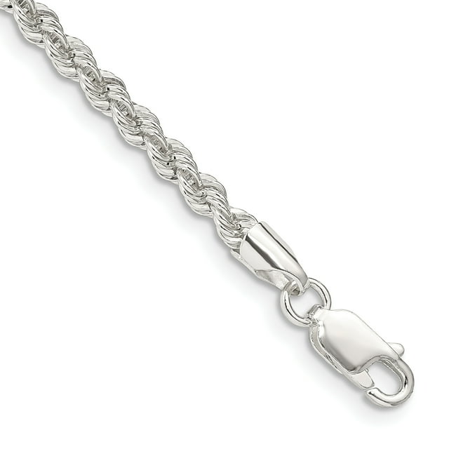 925 Sterling Silver 3mm Rope Chain Anklet Ankle Bracelet