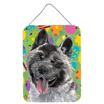 Akita Easter Eggtravaganza Wall or Door Hanging Prints