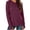 Purple, variant on Nowekniz Womens Cotton Crewneck Long Sleeve Tops, Curved Hem Loose Lightweight Basic Sweater Tees, Fall Winter Casual Layer Shirts for Work School Teacher