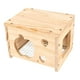 thumbnail image 4 of Casa de madera para pájaros para interior de jaula, nido de invierno, caja nido decorativa de madera para periquitos, cotorras, agapornis, pinzones y, 4 of 9