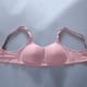 thumbnail image 4 of ICHUANYI Clearance Woman's Fashion Solid Color Comfortable Hollow Out Bra Underwear No Rims(Pink, 44) Ichuanyi Ichuanyi, 4 of 8