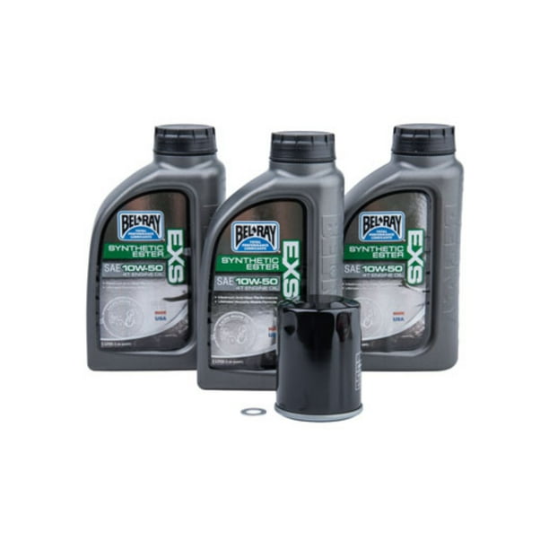 4Stroke Oil Change Kit BelRay EXS Full Synthetic Ester 10W50 for