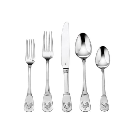 Cuisinart Elite French Rooster 20-Piece Flatware Set