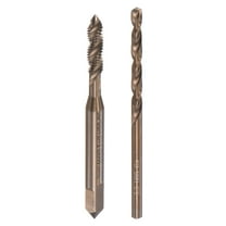 Uxcell M4 x 0.7 Spiral Flute Tap and 3.3mm Drill Bit Set M35 Cobalt High Speed Steel