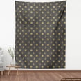 thumbnail image 4 of Ambesonne Crescent Fabric by the Yard Upholstery, Moons Suns with Faces Art, 1 Yard, Pale Earth Yellow and Grey, 4 of 5