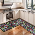 thumbnail image 3 of Kitchen Rugs Sets Of 2,Strawberry Plants Fruit Leaf Flower Anti Fatigue Kitchen Mat Rugs Non Slip Washable,Decorative Kitchen Floor Mats for Kitchen,Sink,Laundry,17"x47"+17"x47", 3 of 5