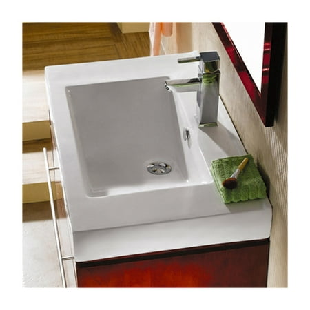 UPC 663370091537 product image for Kingston Brass EV9620 White China Vessel Bathroom Sink with Overflow Hole & Fauc | upcitemdb.com