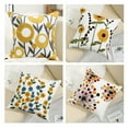 thumbnail image 4 of DEBGFS Spring Botanical Floral Embroidered Cushion Cover American Country Style Pillowcase Cotton Square Decorative Pillows for Sofa,E, 4 of 5