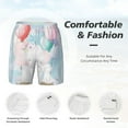 thumbnail image 5 of Lsque Mens Swim Trunks Cute Elephant Pattern - Bathing Suit Compression Liner - Beach Swim Shorts Swimwear - (S-3XL) - Stretch Quick Dry -Large, 5 of 9