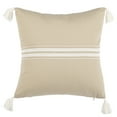 thumbnail image 2 of SAFAVIEH Ralen 16" x 16" Farmhouse Plush Pillow, White, 2 of 4