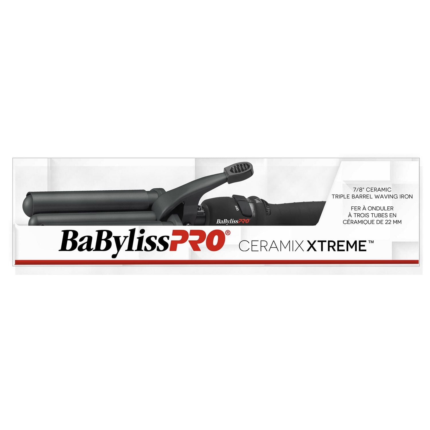 BaBylissPRO® Ceramix Xtreme™ Fer à onduler professionnel en céramique 7/8"