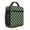 Green and Black Checkered, variant on Blue and Black Wavy Checkered Pattern Insulated Lunch Bag Teens,Lunch Box for Men Women for Work,Picnic or Travel,10.2x9.5x4.3 Inches,8 Can Capacity
