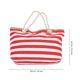 thumbnail image 4 of Women Handbag Tote Bag for Shopping Beach Daily Use Red Canvas Large Storage Capacity 1Pcs, 4 of 4