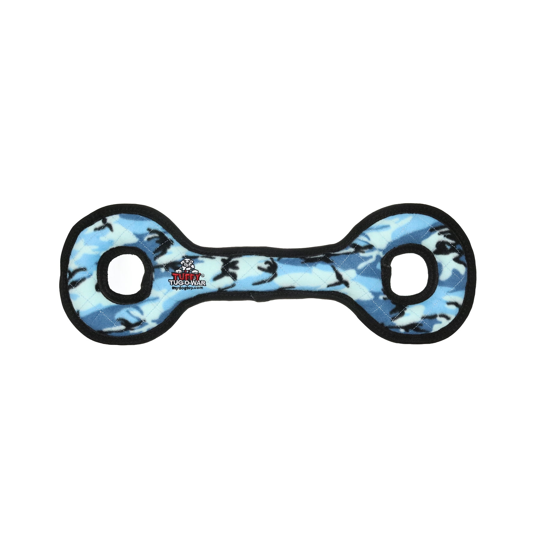 TUFFY® Ultimate Tug-O-War Camo Blue, 2-Pack, Durable Plush Squeaky Dog Toys