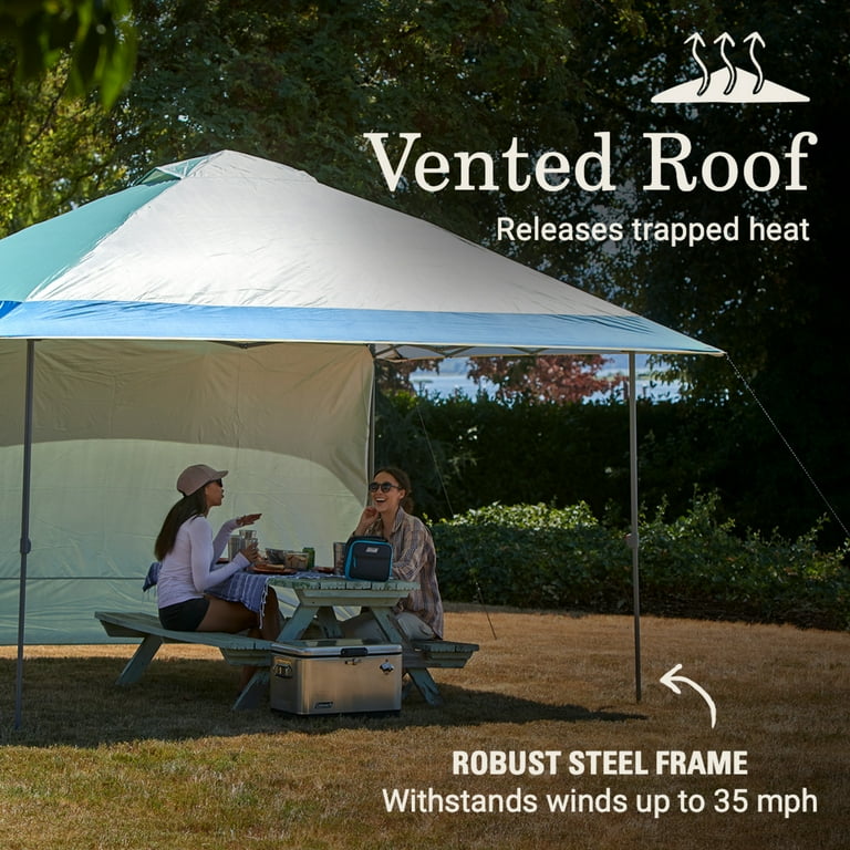 Coleman OASIS 13x13 Gazebo Canopy Tent with Side Wall, Moss Coleman OASIS 13x13 Gazebo Canopy Tent with Side Wall, Moss