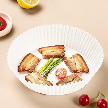 

50Pcs Air Fryer Paper Liner Parchment Nonstick Disposable Round Baking Paper for Baking Air Fryer Microwave 100PCS 8inch 100PCS